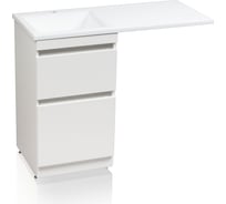 Напольная тумба Style Line PLUS "Даллас 110" Люкс белая СС-00000438