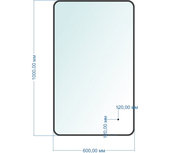 Зеркало Azario INCANTO 600x1000 бесконтактный сенсор, золотой декор, гор/верт LED-00002558 00079343