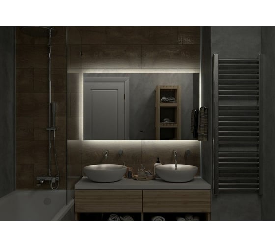 Зеркало с подсветкой Art&Max Perugia 1200x800 AM-Per-1200-800-DS-F