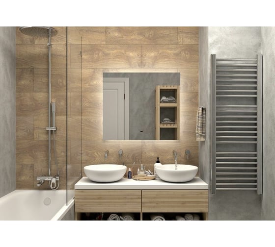 Зеркало с подсветкой Art&Max Perugia 800x800 AM-Per-800-800-DS-F