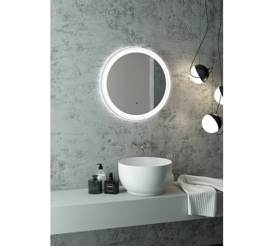 Зеркало с подсветкой Art&Max Napoli AM-Nap-600-DS-F-White