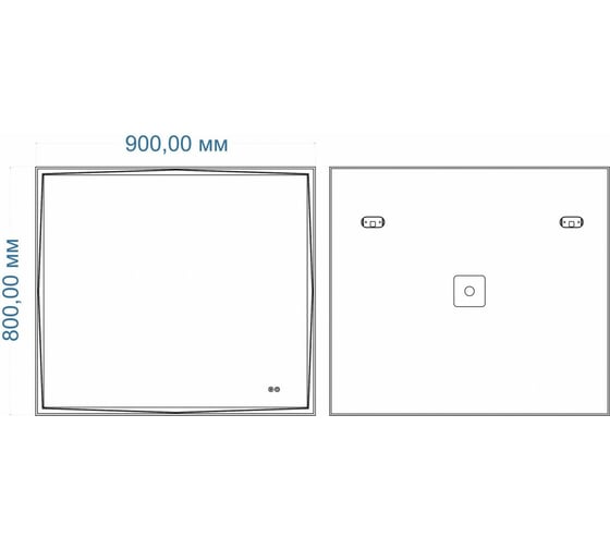Зеркало с подсветкой и подогревом Art&Max Firenze 900x800 AM-Fir-900-800-DS-F-H