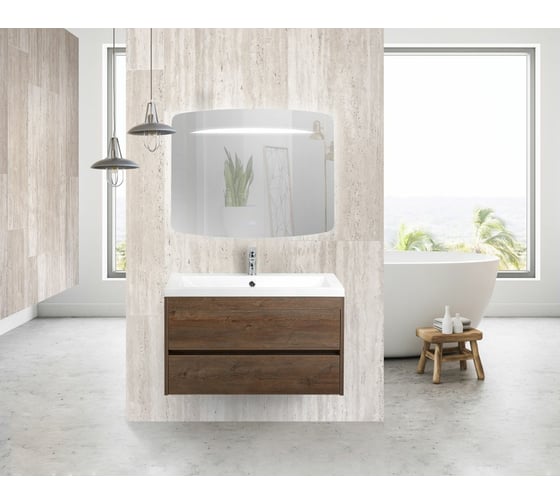 Зеркало с подсветкой и функцией антизапотевания Art&Max GINA AM-Gin-900-700-DS-F-H