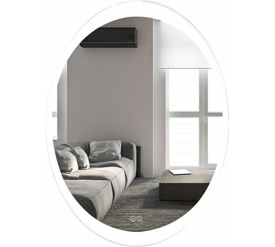 Зеркало с подсветкой и функцией антизапотевания Art&Max OVALE AM-Ova-570-770-DS-F-H
