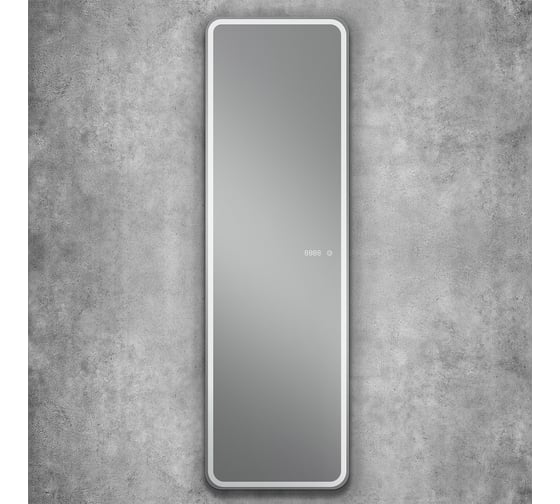 Зеркало с подсветкой и часами Art&Max Terni 450x1500 AM-Ter-450-1500-DS-F-T