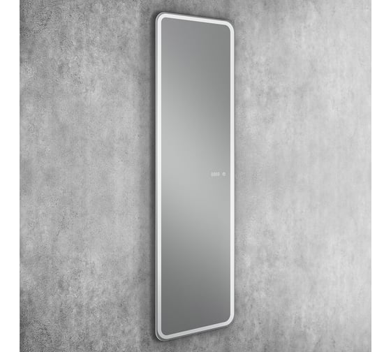 Зеркало с подсветкой и часами Art&Max Terni 450x1500 AM-Ter-450-1500-DS-F-T