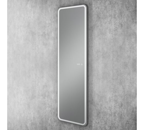 Зеркало с подсветкой и часами Art&Max Terni 450x1500 AM-Ter-450-1500-DS-F-T