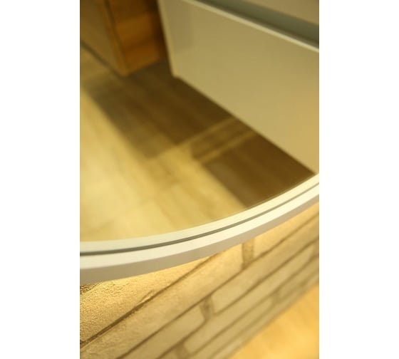 Зеркало с теплой подсветкой Art&Max Bari 700x1500 White AM-Bar-700-1500-DS-C-White