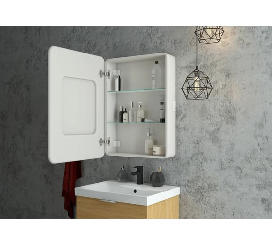 Зеркало-шкаф с подсветкой Art&Max PLATINO AM-Pla-550-800-1D-L-DS-F
