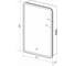 Зеркало-шкаф с подсветкой Art&Max PLATINO AM-Pla-550-800-1D-L-DS-F 10
