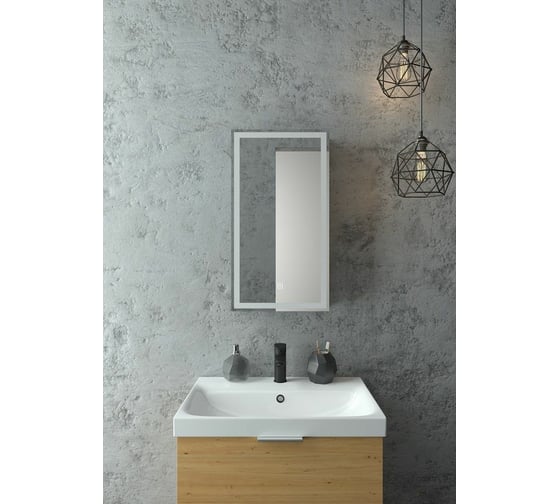 Зеркало-шкаф с подсветкой Art&Max TECHNO AM-Tec-350-650-1D-L-DS-F