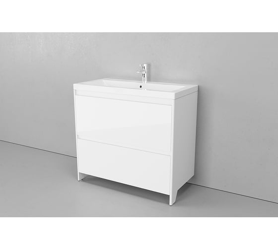 Напольная тумба Velvex Klaufs 90.2Y.NEW белый tnKLA.90.2Y.NEW-616.216