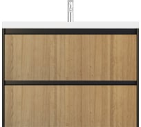 Подвесная тумба Velvex Klaufs 100.2Y.NEW шатанэ/черный tpKLA.100.2Y.NEW-617.217