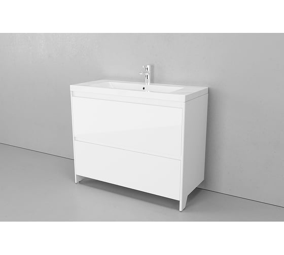 Напольная тумба Velvex Klaufs 100.2Y.NEW белый tnKLA.100.2Y.NEW-616.216