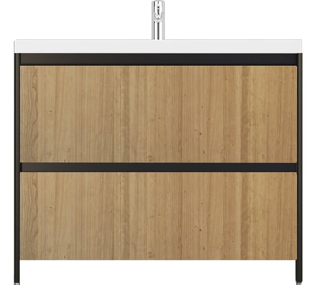 Напольная тумба Velvex Klaufs 100.2Y.NEW шатанэ/черный tnKLA.100.2Y.NEW-617.217