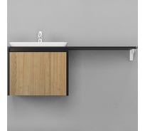 Подвесная тумба Velvex Klaufs 56x50.1Y шатанэ/черный tpKLA.56.50.1Y-617.217