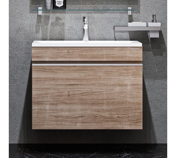Подвесная тумба Velvex Pulsus 70 Дуб сонома tpPUL.70-25