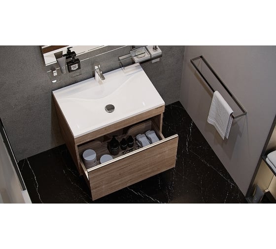 Подвесная тумба Velvex Pulsus 70 Дуб сонома tpPUL.70-25
