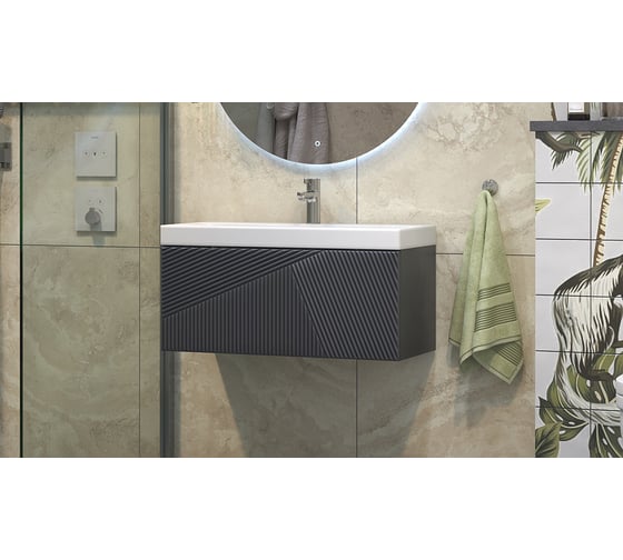 Подвесная тумба Velvex Edge 80.1Y, графит tpEDG.80.1Y-231