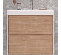 Подвесная тумба Velvex Gesso 70.2Y, белый/дуб сонома tpGES.70.2Y-25.21