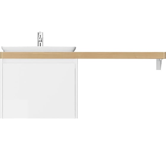 Столешница Velvex Klaufs 120x51 без выреза, тумба справа, Invisible Line, шатанэ StKLA.120.51.TP.IL-617