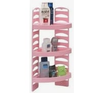 Набор для ванной комнаты Росспласт Премиум Плюс угловой, розовый 523011