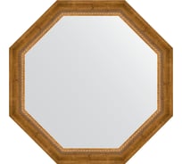 Зеркало в багетной раме EVOFORM состаренная бронза, с плетением 70 мм, 73x73 см BY 3675