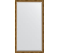 Напольное зеркало с фацетом в багетной раме EVOFORM состаренная бронза, с плетением 70 мм, 108x198 см BY 6143