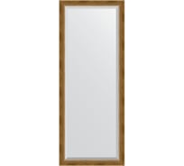 Напольное зеркало с фацетом в багетной раме EVOFORM состаренная бронза, с плетением 70 мм, 78x198 см BY 6103