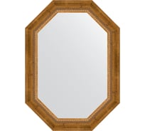 Зеркало в багетной раме EVOFORM состаренная бронза, с плетением 70 мм, 53x73 см BY 7113