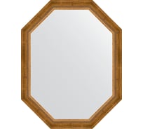 Зеркало в багетной раме EVOFORM состаренная бронза, с плетением 70 мм, 73x93 см BY 7116