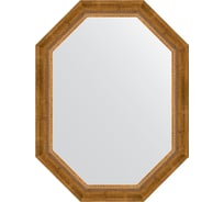 Зеркало в багетной раме EVOFORM состаренная бронза, с плетением 70 мм, 63x83 см BY 7115