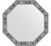 Зеркало в багетной раме EVOFORM состаренное дерево 50 мм, 49x49 см BY 7412