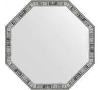 Зеркало в багетной раме EVOFORM состаренное дерево 50 мм, 69x69 см BY 7414