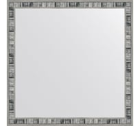 Зеркало в багетной раме EVOFORM состаренное дерево 50 мм, 72x72 см BY 7498