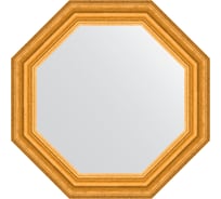 Зеркало в багетной раме EVOFORM состаренное золото 67 мм, 52.6x52.6 см BY 3733