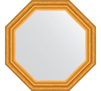 Зеркало в багетной раме EVOFORM состаренное золото 67 мм, 57x57 см BY 3995