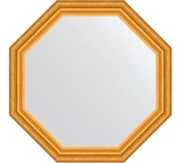 Зеркало в багетной раме EVOFORM состаренное золото 67 мм, 67x67 см BY 3996