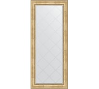 Напольное зеркало с гравировкой в багетной раме EVOFORM состаренное серебро, с орнаментом 120 мм, 87x207 см BY 6338