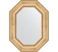 Зеркало в багетной раме EVOFORM состаренное серебро, с орнаментом 120 мм, 62x82 см BY 7261