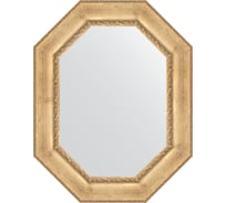 Зеркало в багетной раме EVOFORM состаренное серебро, с орнаментом 120 мм, 72x92 см BY 7263