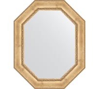 Зеркало в багетной раме EVOFORM состаренное серебро, с орнаментом 120 мм, 82x102 см BY 7264