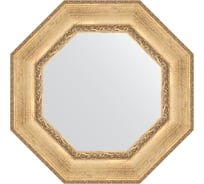 Зеркало в багетной раме EVOFORM состаренное серебро, с орнаментом 120 мм, 67x67 см BY 7390