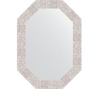 Зеркало в багетной раме EVOFORM соты алюминий 70 мм, 52x72 см BY 7097