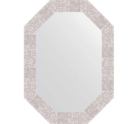 Зеркало в багетной раме EVOFORM соты алюминий 70 мм, 52x72 см BY 7097 1