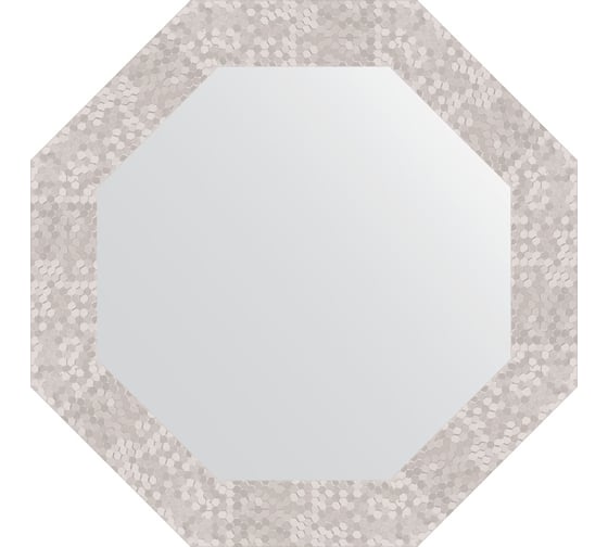 Зеркало в багетной раме EVOFORM соты алюминий 70 мм, 57x57 см BY 7308 1