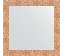 Зеркало в багетной раме EVOFORM соты медь 70 мм, 66x66 см BY 3146