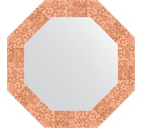 Зеркало в багетной раме EVOFORM соты медь 70 мм, 53x53 см BY 3742