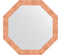 Зеркало в багетной раме EVOFORM соты медь 70 мм, 73x73 см BY 3744