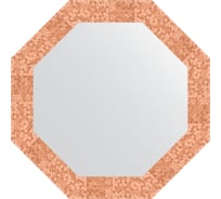 Зеркало в багетной раме EVOFORM соты медь 70 мм, 63x63 см BY 3743